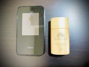 ルータと日焼け止め